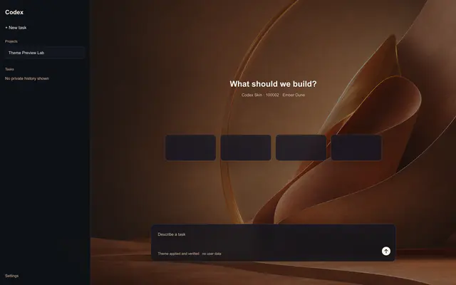 Ember Dune theme cover