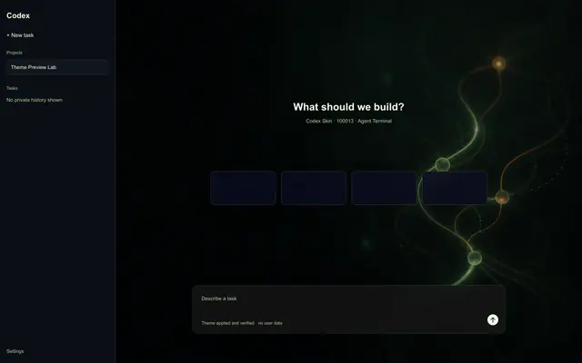 Agent Terminal theme preview